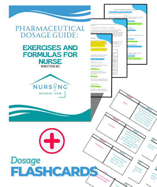 DOSAGE CALCULATIONS GUIDE + FLASH CARDS